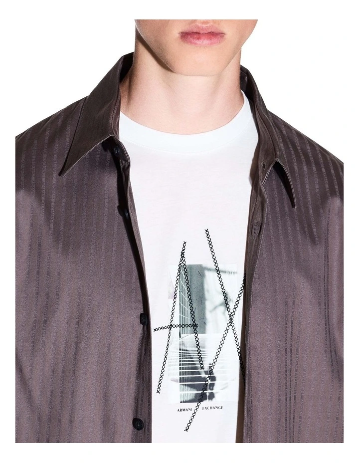 Winter Shades Shirt in Dark Gull Grey Stripe image 4