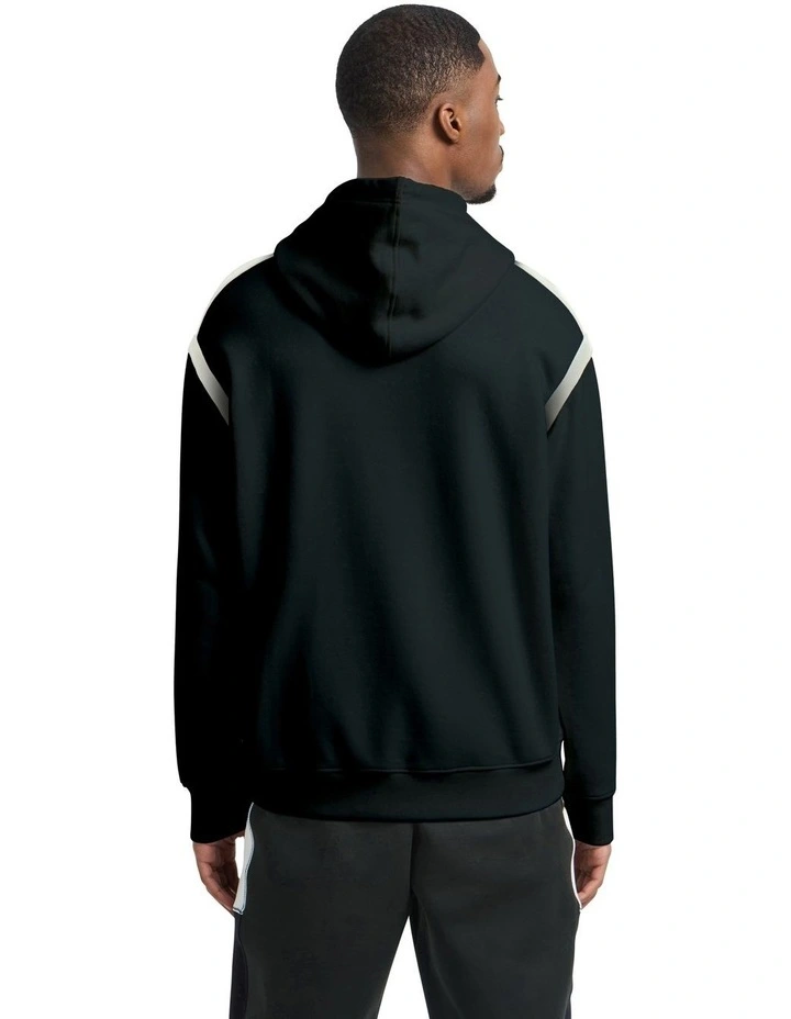 Summer Colour Block Soft Cotton Sweatshirt in Black image 2