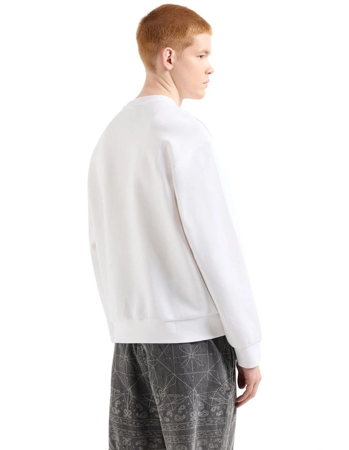Men's Logo Sweatshirt in Off White image 2
