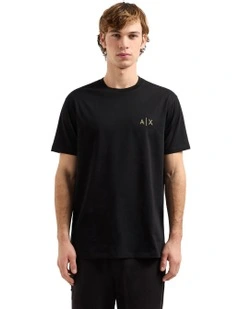 Logo Regular Crew Neck T-shirt in Black
