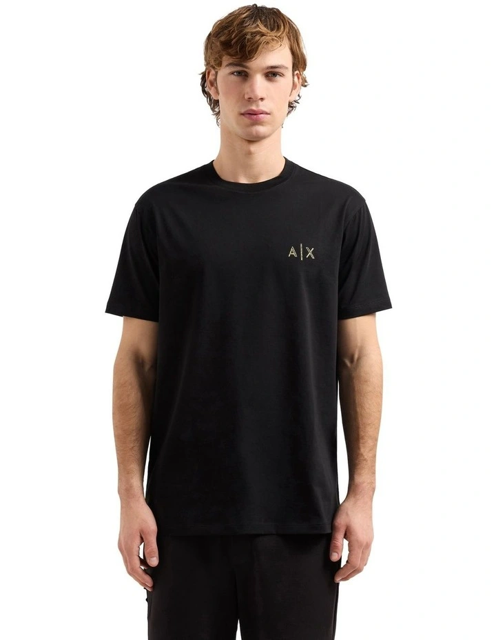 Logo Regular Crew Neck T-shirt in Black image 1