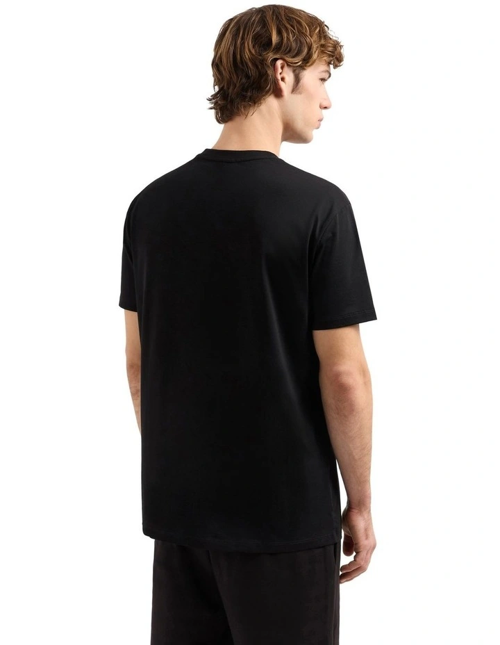 Logo Regular Crew Neck T-shirt in Black image 2