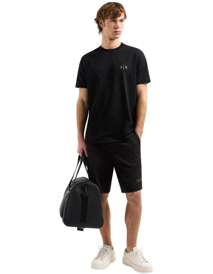 Logo Regular Crew Neck T-shirt in Black image 3