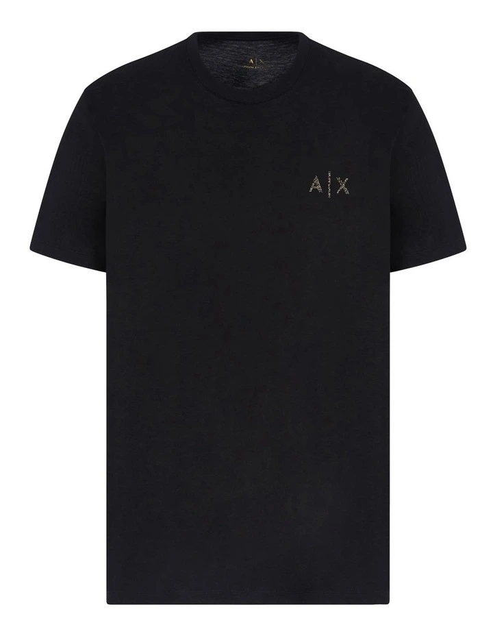 Logo Regular Crew Neck T-shirt in Black image 5