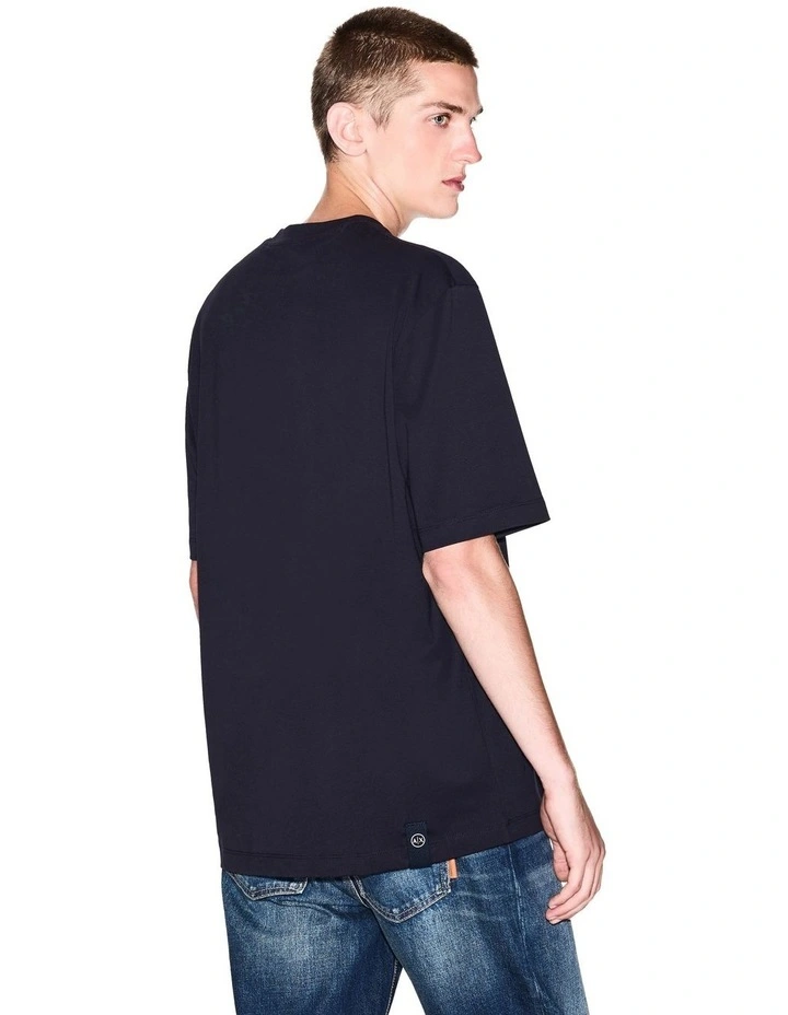 Urban Sailor Stripe Pocket T-shirt in Deep Navy image 2