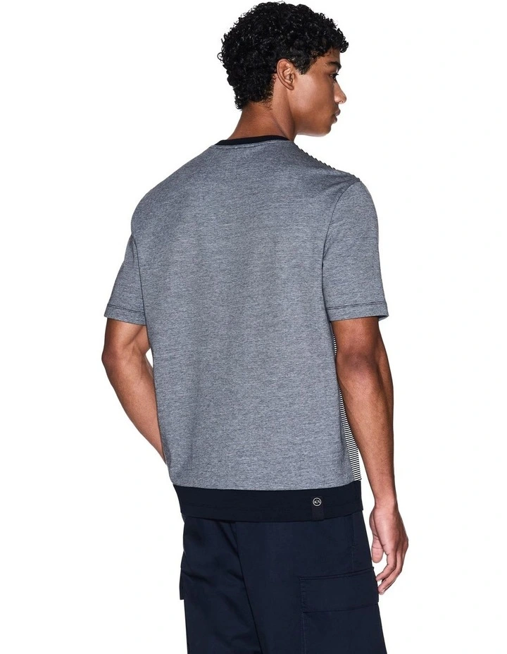 Urban Sailor Stripe T-shirt in Deep Navy image 2