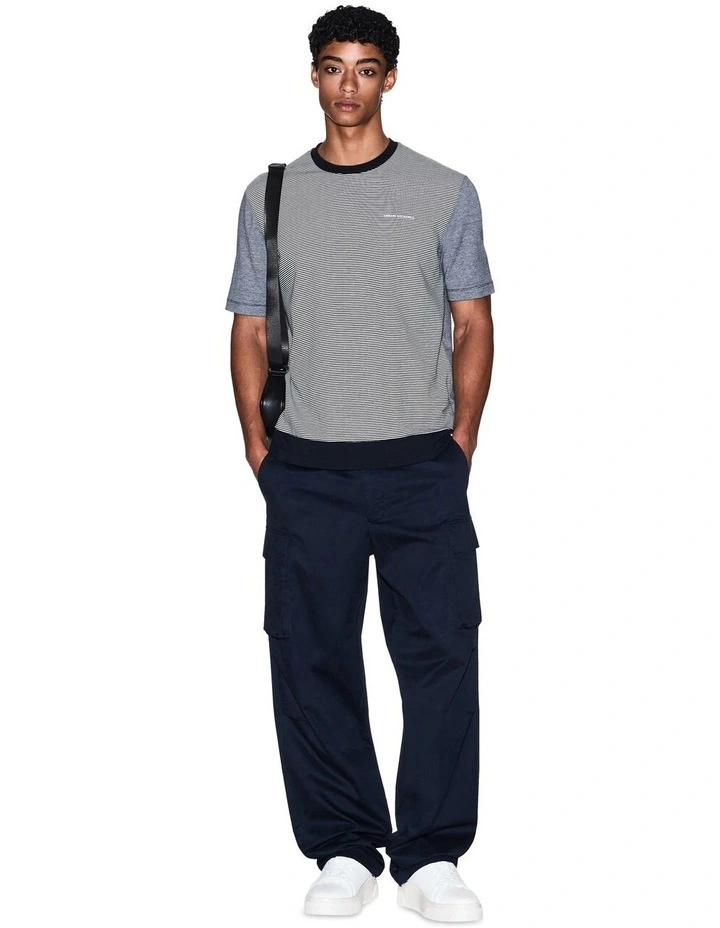 Urban Sailor Stripe T-shirt in Deep Navy image 3
