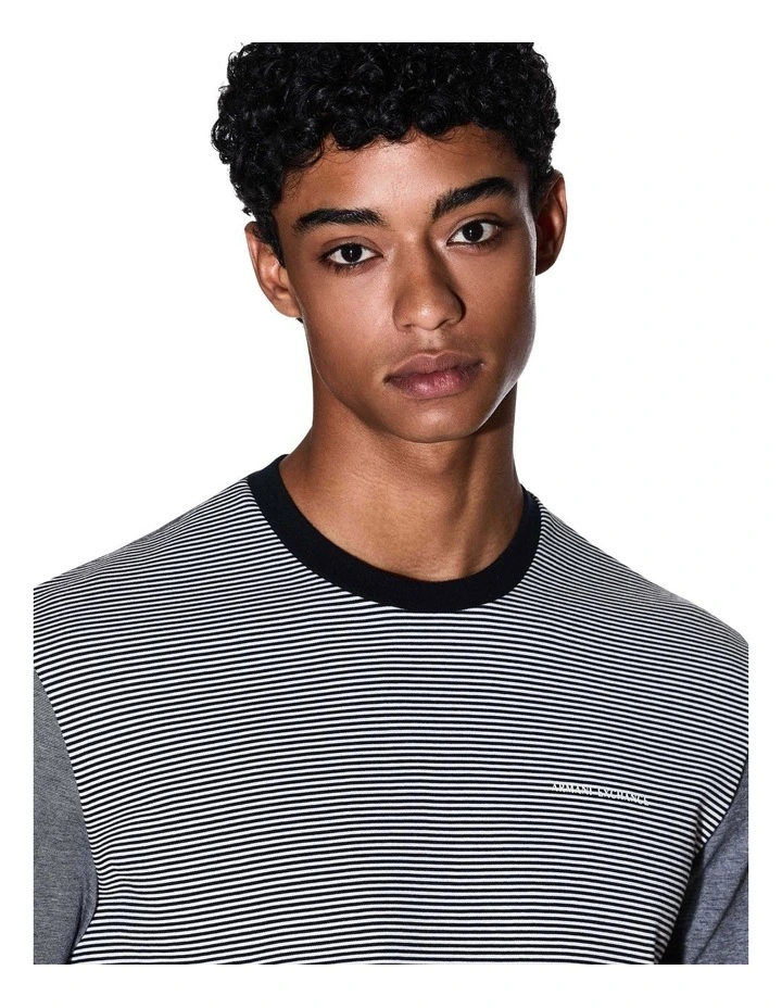 Urban Sailor Stripe T-shirt in Deep Navy image 4