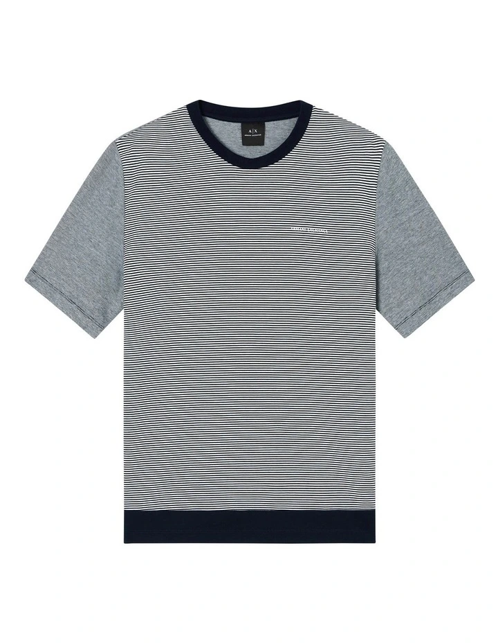 Urban Sailor Stripe T-shirt in Deep Navy image 5