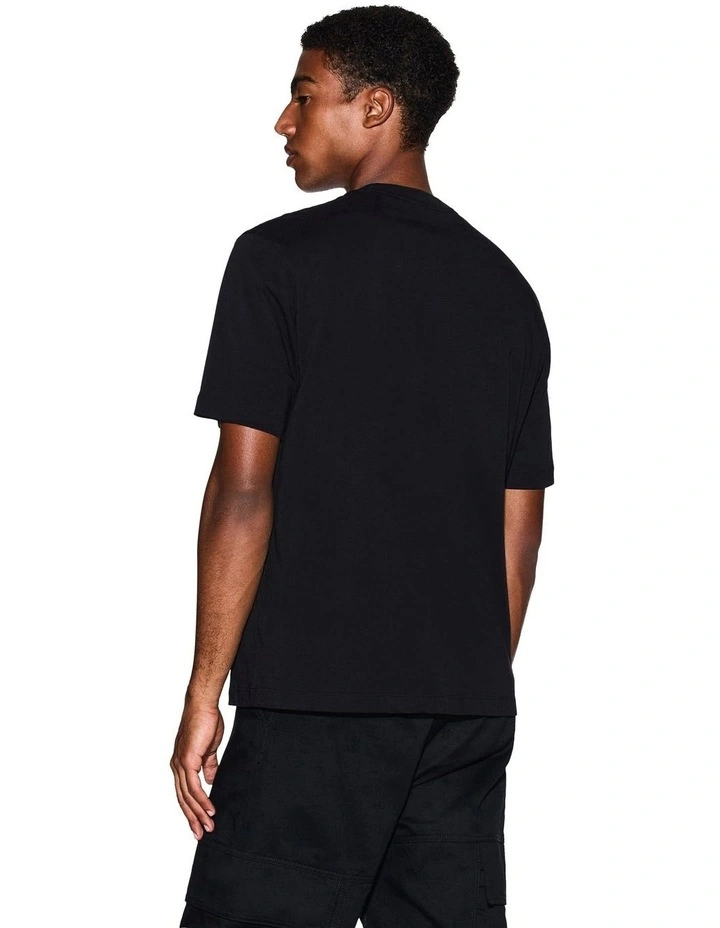 Refined Sport 2-Tone Logo T-shirt in Black Barred image 2
