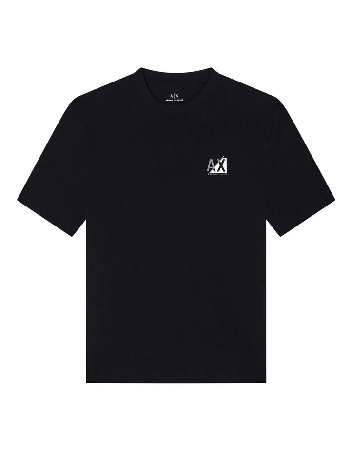 Refined Sport 2-Tone Logo T-shirt in Black Barred image 5