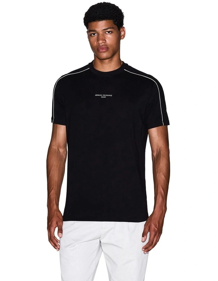 Refined Sport Chest Logo T-shirt in Black image 1