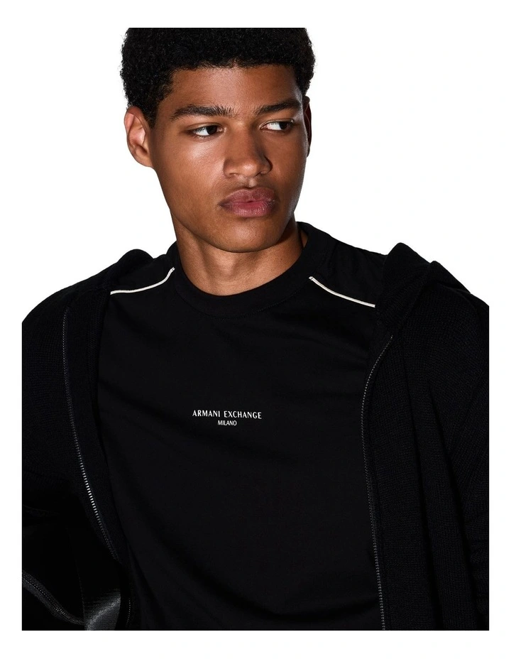 Refined Sport Chest Logo T-shirt in Black image 4