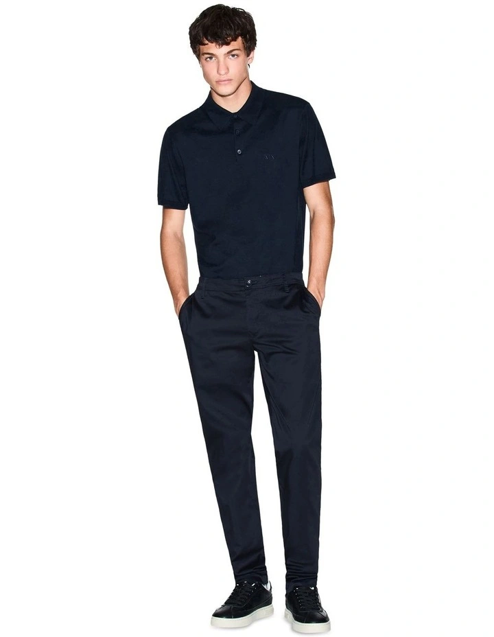 Basics Trousers in Deep Navy image 3