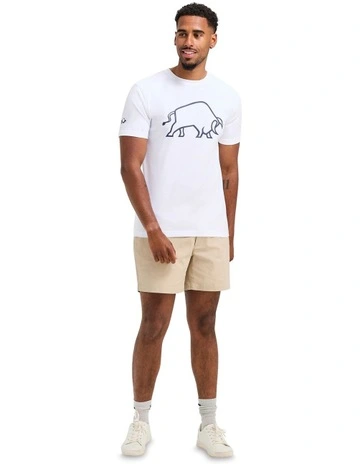 Highbuild Bull T-shirt in White