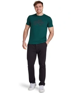 Embroided Tonal Union Jack Bull T/Shirt Forest