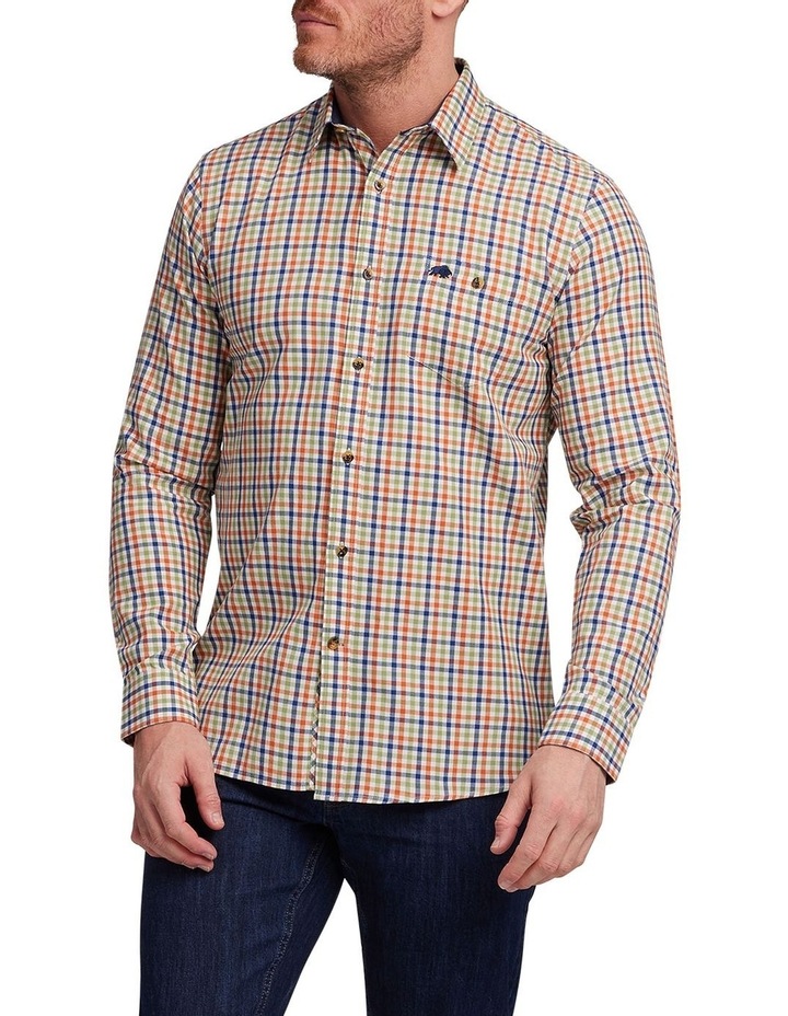 Brushed Cotton Gingham Check Long Sleeve Shirt