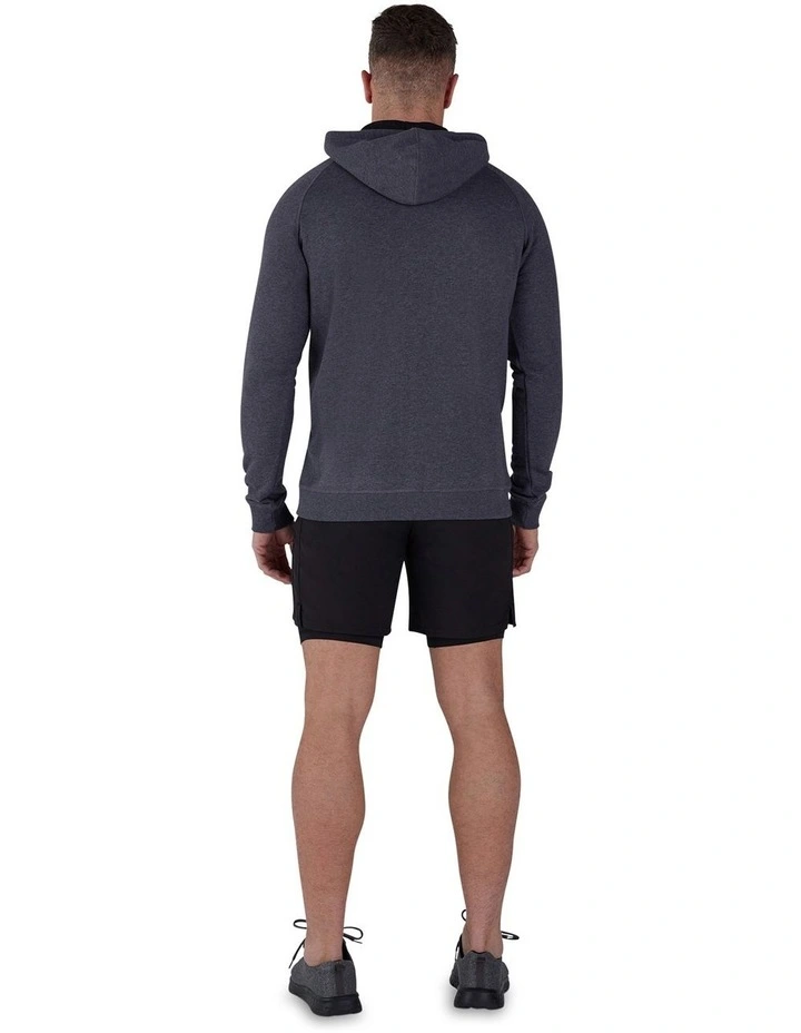 Activewear Zip Thru Hoodie in Gunmetal Grey image 2