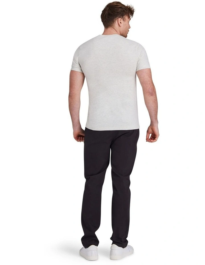 3D Emboss Bull T-shirt in Ecru Marl image 2