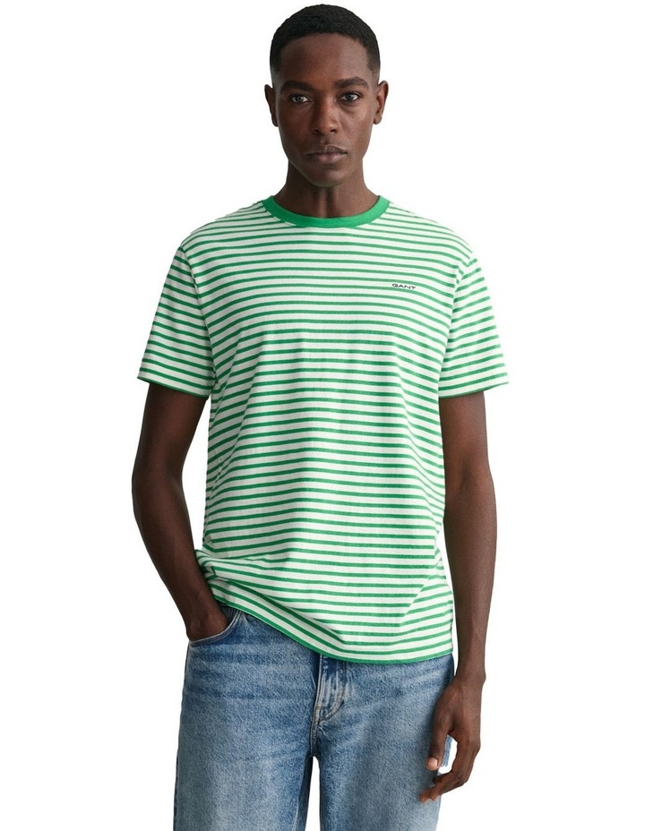 calvin klein black and white striped shirt