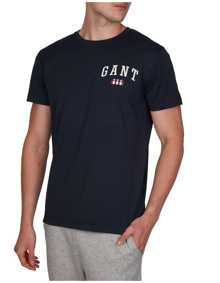 Tag Short Sleeve T-Shirt Evening Blue