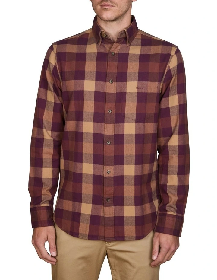 Gant Red Fashion Checked Regular Fit Shirt