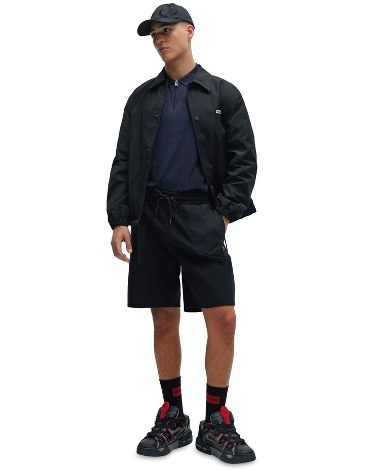 Dekok Zip Polo Shirt in Dark Blue image 4