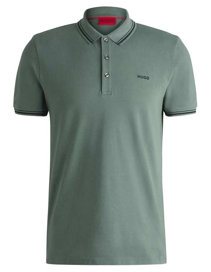 Dinoso Polo Shirt in Open Green image 5