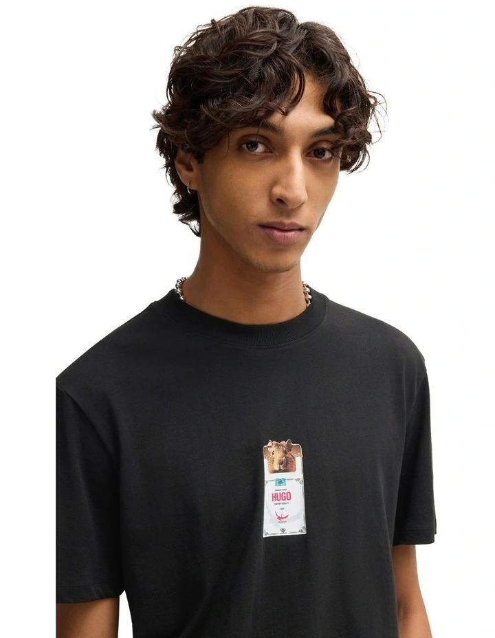 Dilesses T-shirt in Black image 3