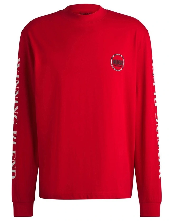 Dicruse Long Sleeve T-shirt in Open Pink image 5