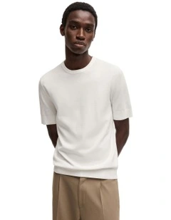 San Carl Knitted T-shirt in Natural