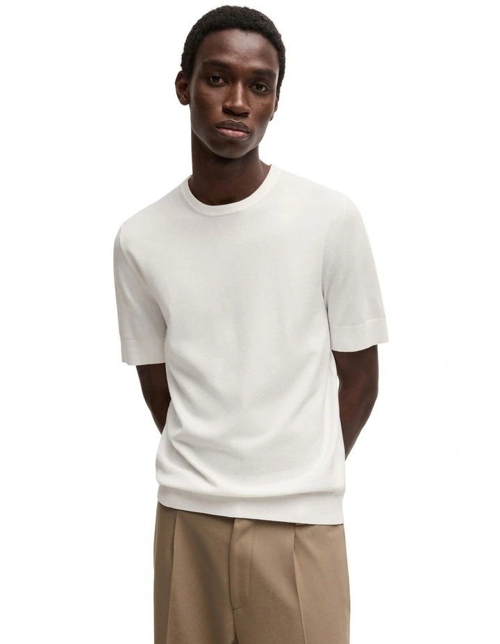 San Carl Knitted T-shirt in Natural image 1