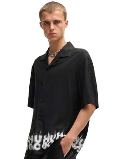 Espino Short Sleeve Shirt in Black