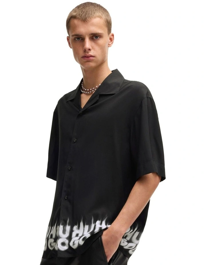 Espino Short Sleeve Shirt in Black image 1