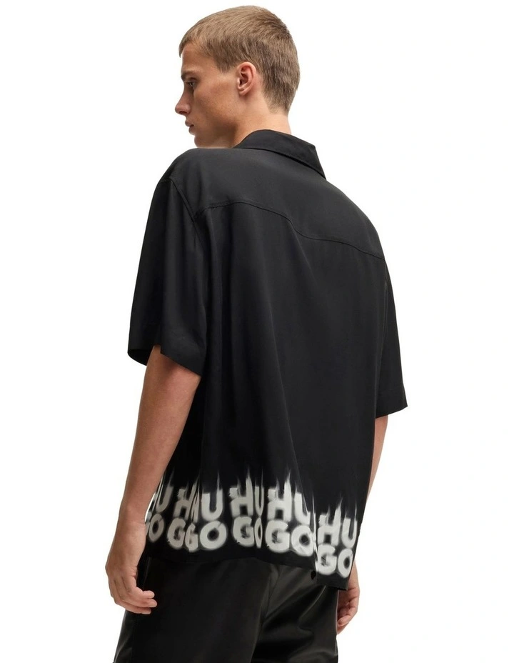 Espino Short Sleeve Shirt in Black image 2