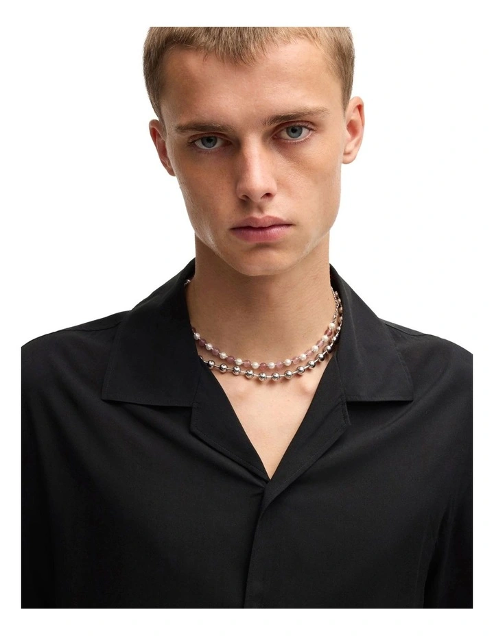 Espino Short Sleeve Shirt in Black image 3