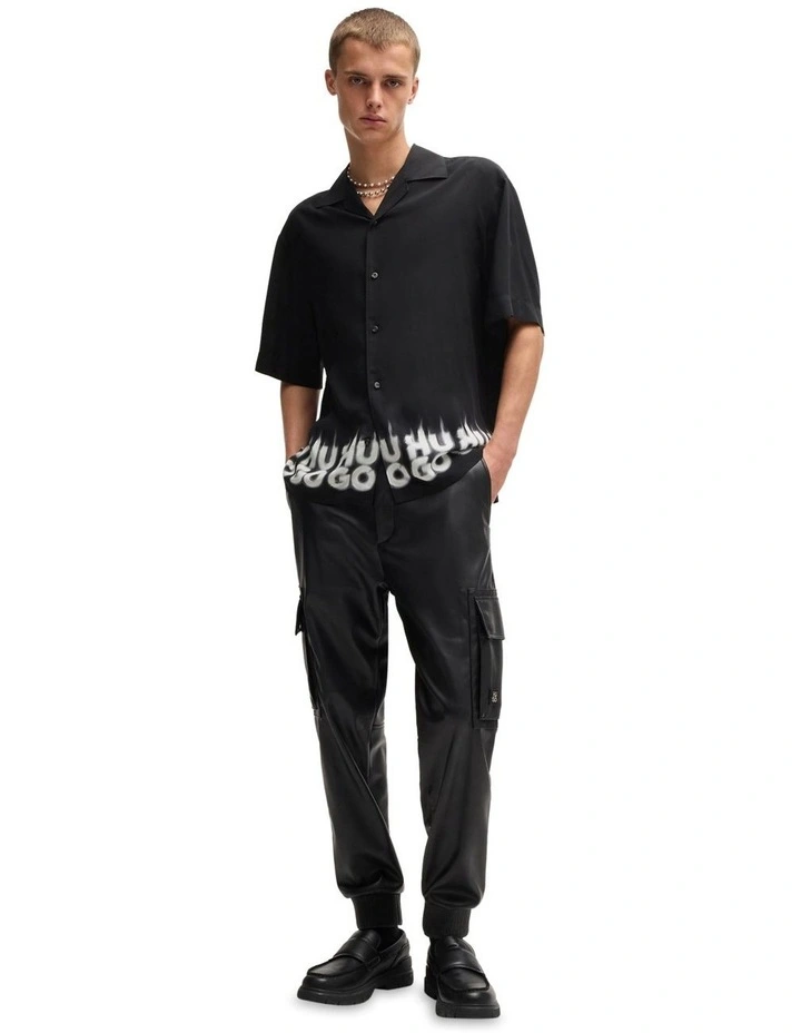 Espino Short Sleeve Shirt in Black image 4