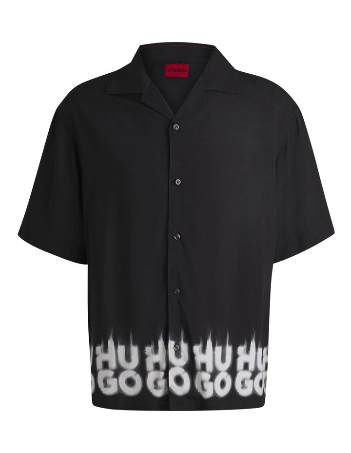 Espino Short Sleeve Shirt in Black image 5