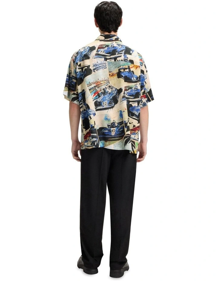 Espino Short Sleeve Shirt in Open Blue image 2