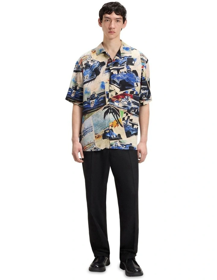 Espino Short Sleeve Shirt in Open Blue image 4