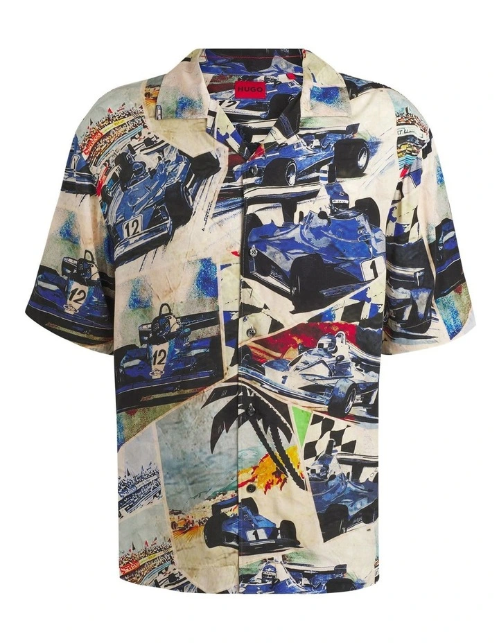 Espino Short Sleeve Shirt in Open Blue image 5