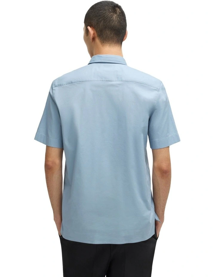 Ebor Short Sleeve Shirt in Open Blue image 2