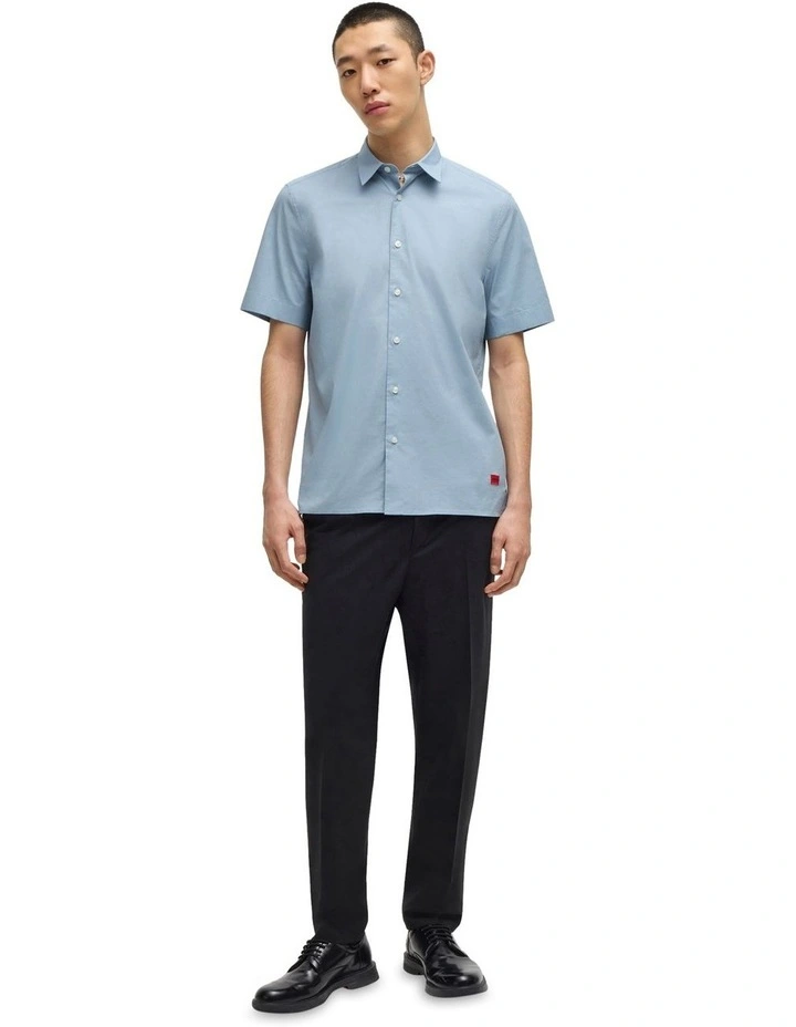 Ebor Short Sleeve Shirt in Open Blue image 4