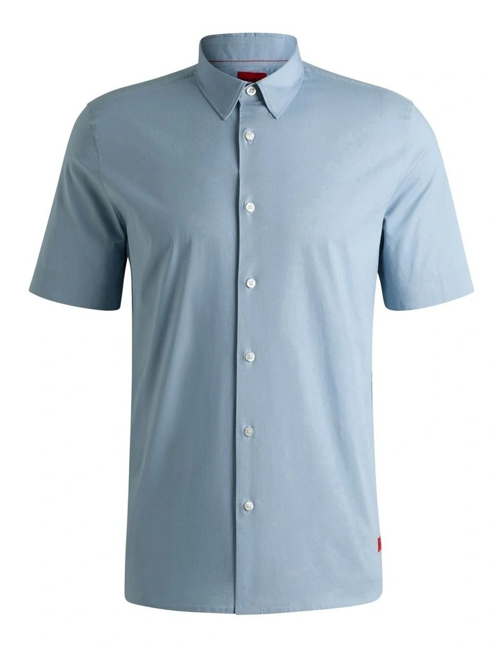 Ebor Short Sleeve Shirt in Open Blue image 5