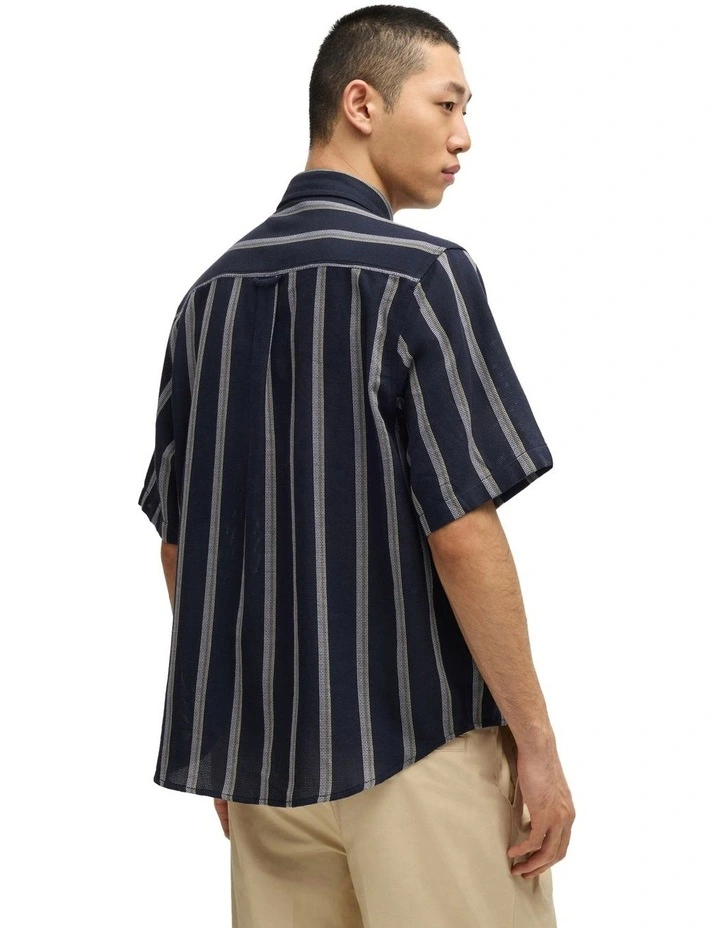 Eralino Short Sleeve Shirt in Dark Blue image 2