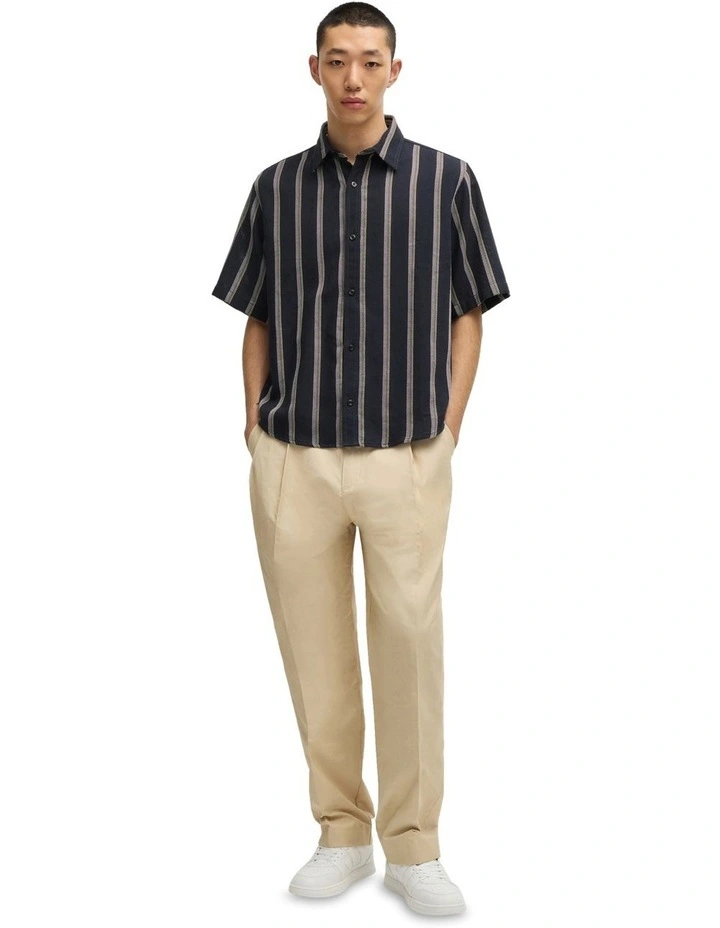 Eralino Short Sleeve Shirt in Dark Blue image 4