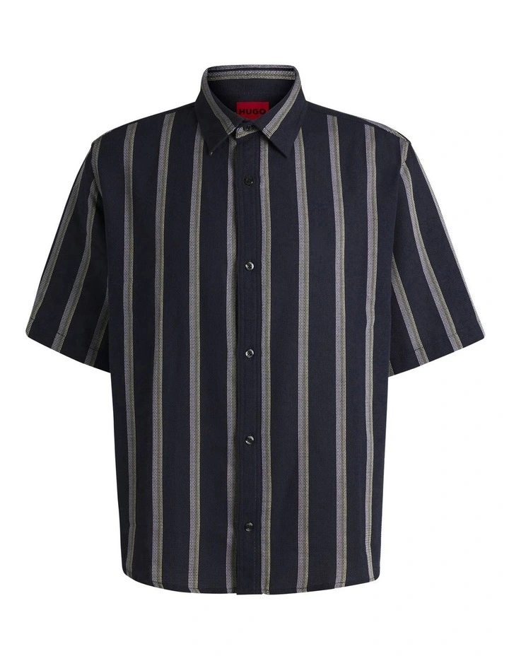 Eralino Short Sleeve Shirt in Dark Blue image 5