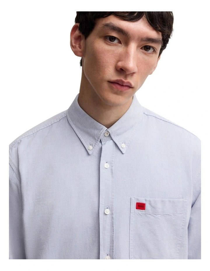 Evito Long Sleeve Shirt in Open Blue image 3