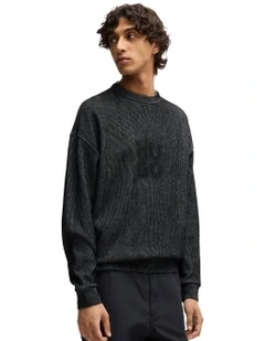 Dinkam Sweat Top in Black
