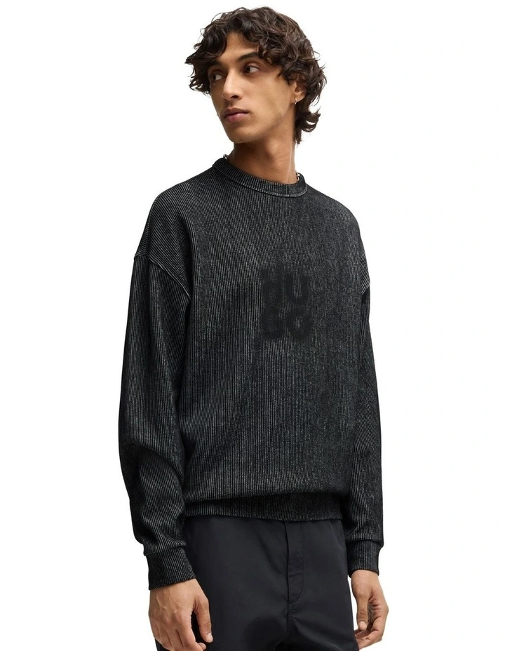 Dinkam Sweat Top in Black image 1